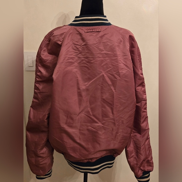 Alpha Industries LTD Edition Reversible Nylon Bomber Jacket Tiger Embroidery - Picture 9 of 15